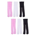 thumbnail image 1 of 6 pcs Kids Tight Ballet Dance Translucent Stocking Student Dress Up Props for Child- Size L(Black, White, Pink), 1 of 6