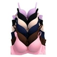 thumbnail image 1 of 6 pcs Max Lift Power Wired Add 2 Cup Sizes T-Shirt Double Push Up Bra 32B, 1 of 5