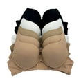 thumbnail image 1 of 6 pcs Max Lift Power Wired Add 2 Cup Sizes T-Shirt Double Push Up Bra 34A, 1 of 3
