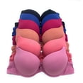 thumbnail image 1 of 6 pcs Max Lift Power Wired Add 2 Cup Sizes T-Shirt Double Push Up Bra B/C 34B (68356M4), 1 of 3