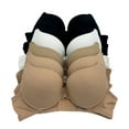 thumbnail image 1 of 6 Pieces ADD 1 Cup Lace Polka Dot Wired Double Pushup Push Up Bra B/C (36A), 1 of 4