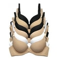 thumbnail image 1 of 6 pcs Max Lift Power Wired Add 2 Cup Sizes T-Shirt Double Push Up Bra B/C, 1 of 2