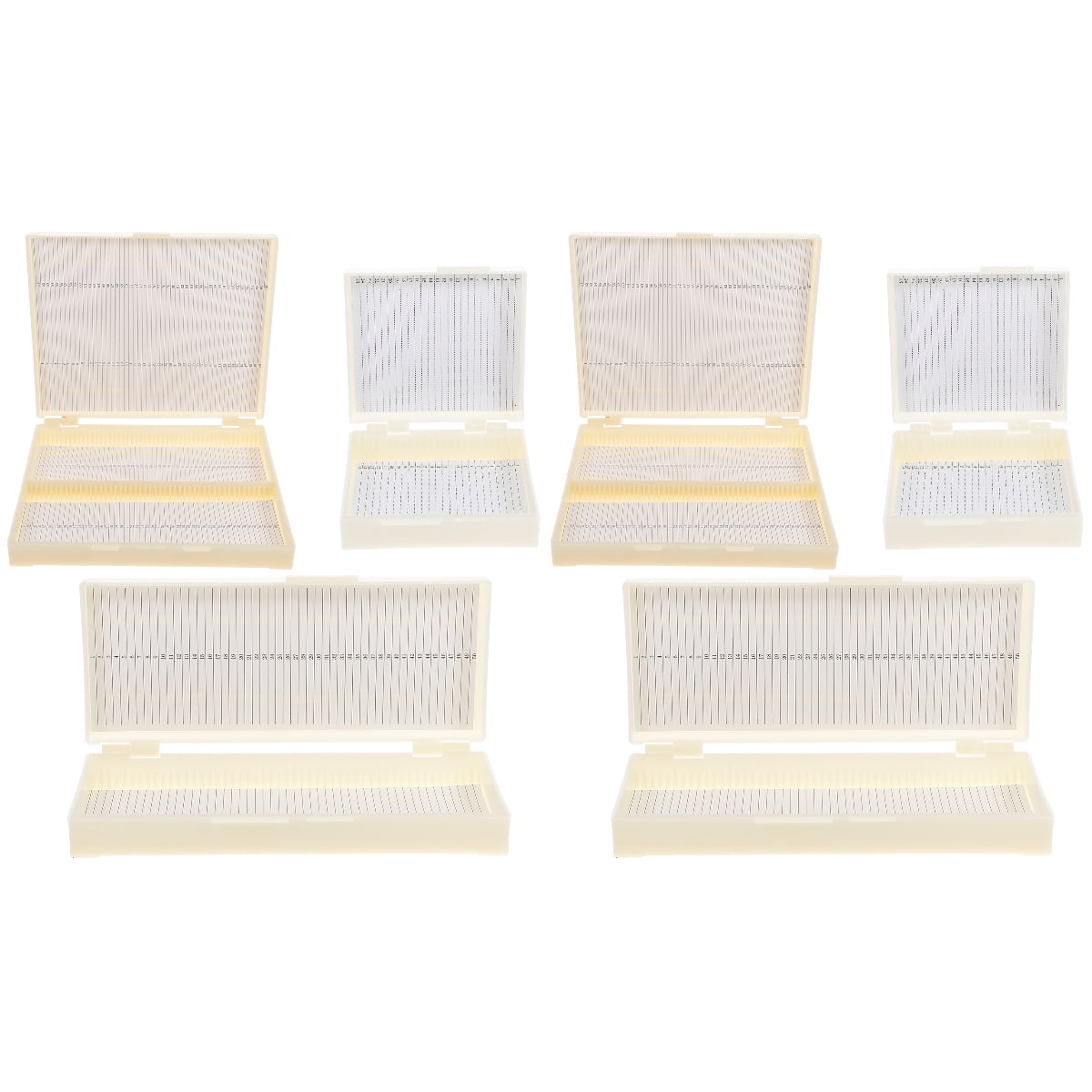 6 pcs Microscope Slide Dispensers Glass Slide Holders Assorted Slide
