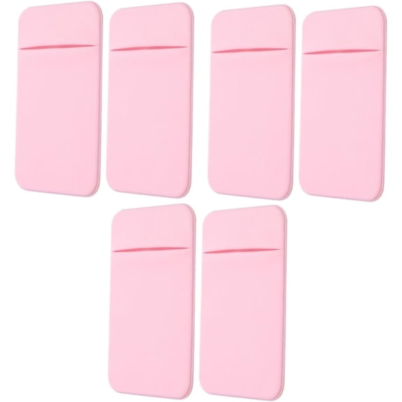6 pcs Mobile Phone Back Sticker Pocket Wallet Adhesive Sticker Cell Wallet Phone case Stickers