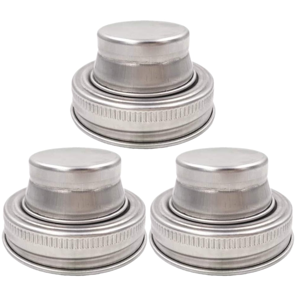 WYN 6 pcs Mason Jar Shaker Lids Stainless Steel Mason Jar Cover
