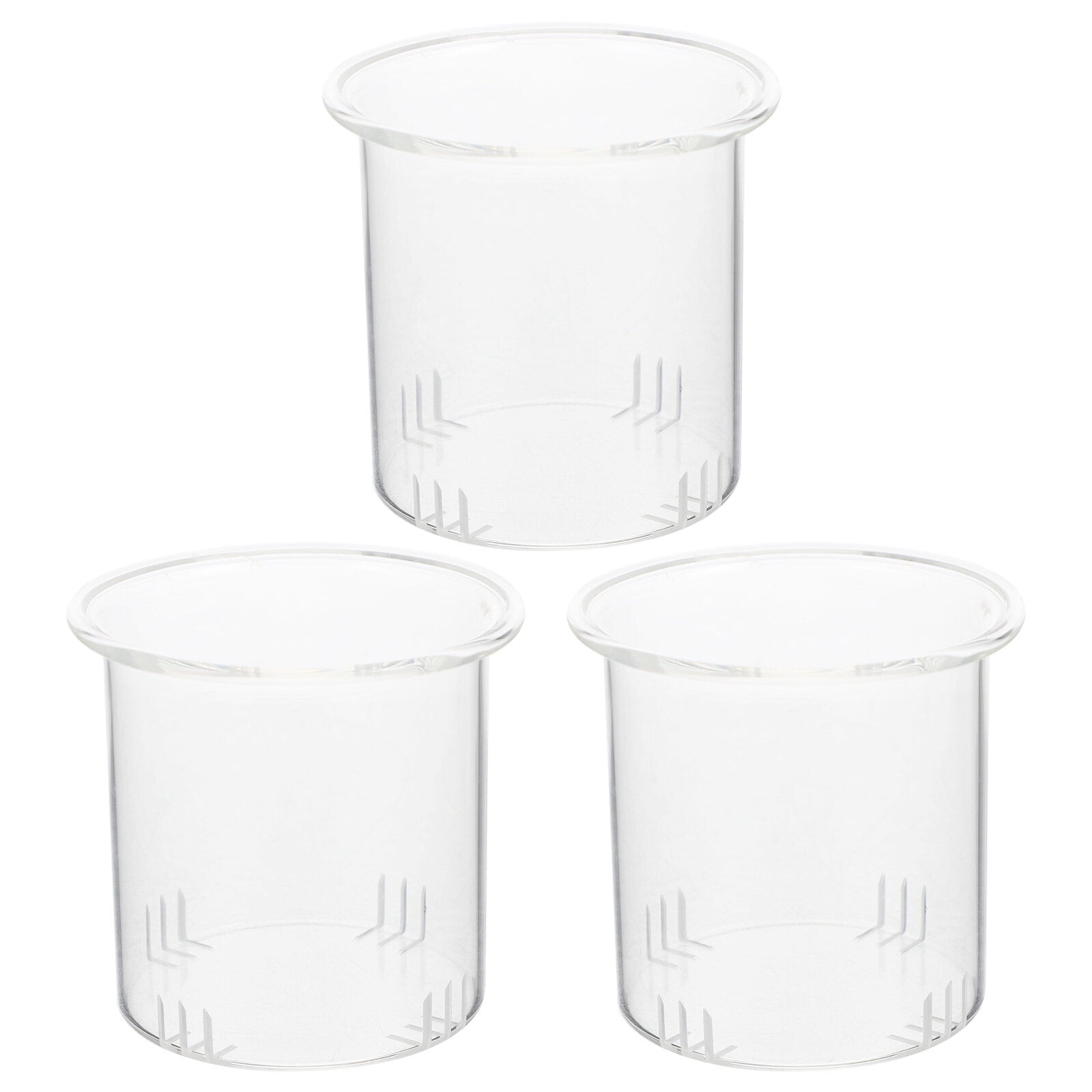 Qiysamall 6 pcs Tea Residue Infuser Glass Tea Strainers for Tea Pot