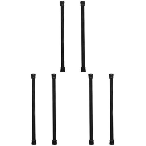 6-Pack Adjustable Tension Curtain Rods for Indoor , Easy Install Window Curtain Rods Set