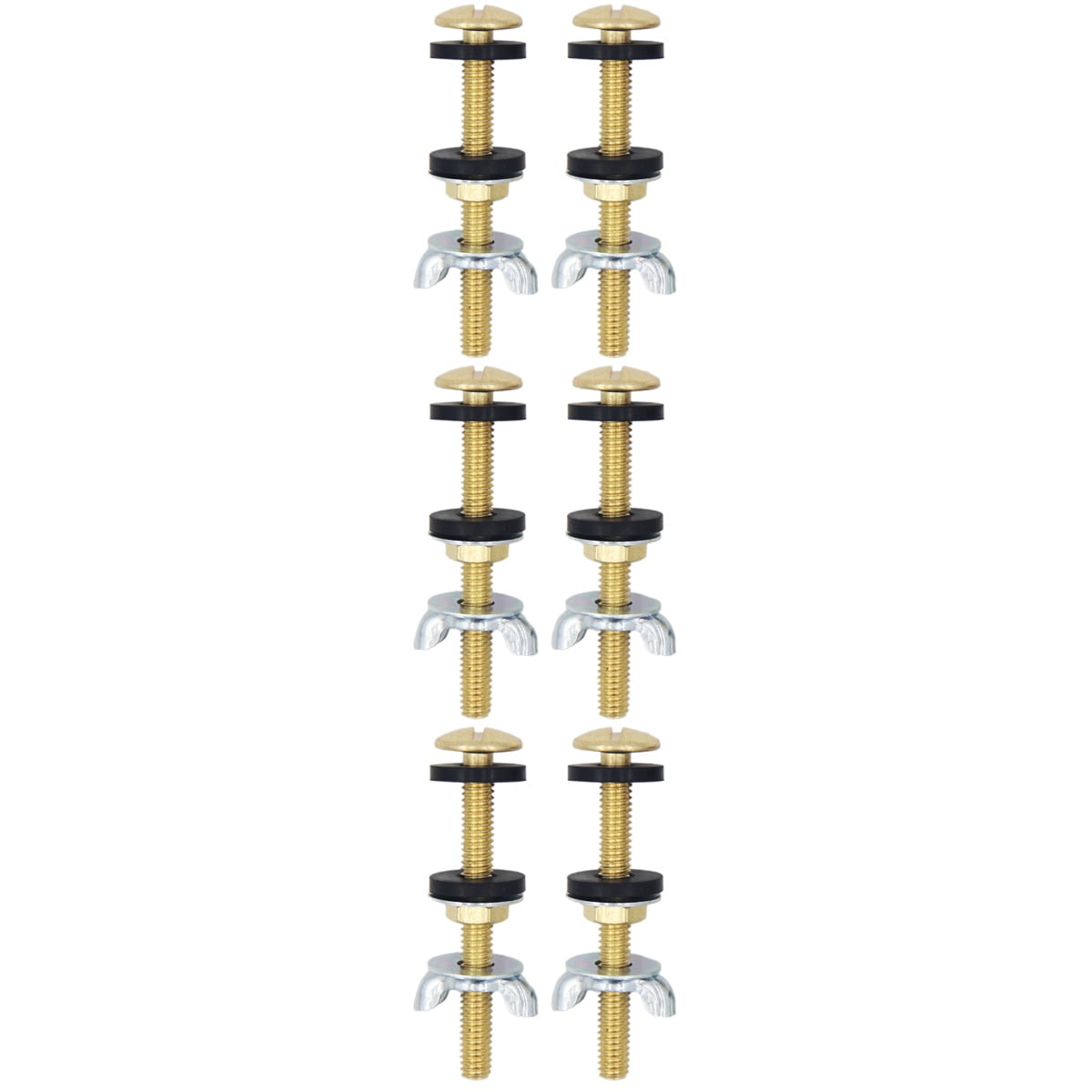 6 pcs Toilet Tank Bolts Replacement Toilet Seat Fixing Bolts Bathroom ...