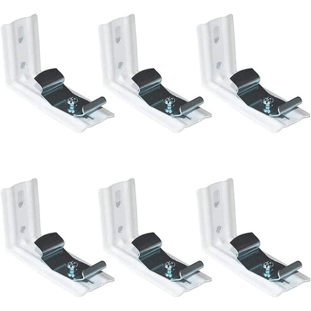 6 pcs Vertical Blind L Bracket Vertical Blind Bracket Clips Vertical Blind Snapin Bracket for