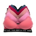thumbnail image 1 of 6 pcs Wire Free Gym Light Padded Raceback Cotton Sports Bra B/C/D Cup (36D), 1 of 4