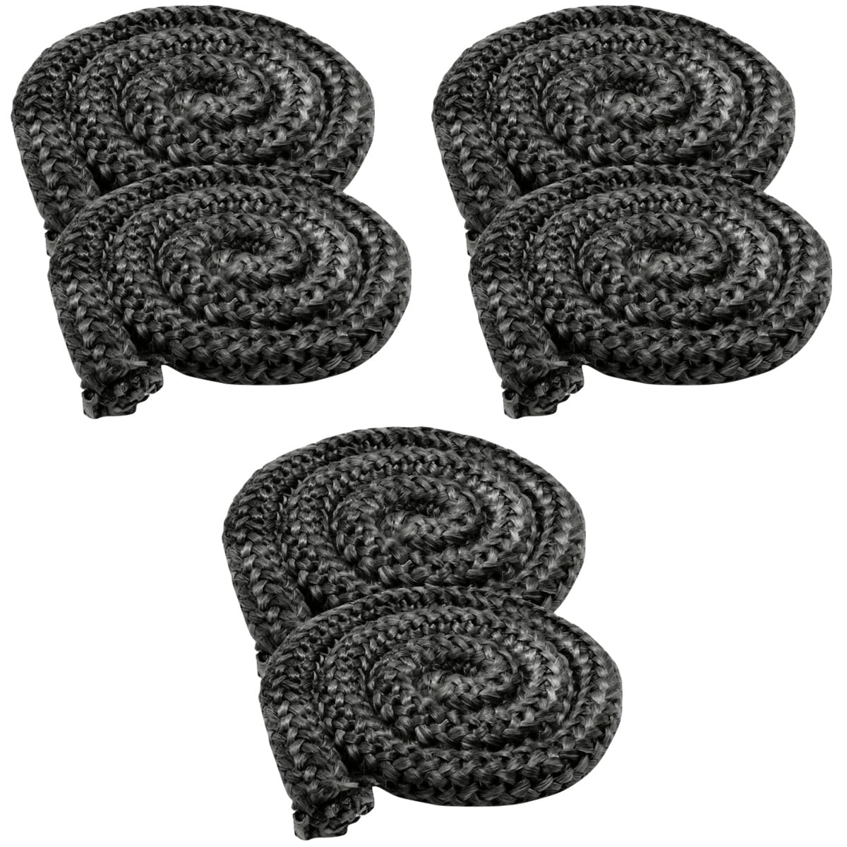 6 pcs Wood Burning Stove Door Seal Fire Resistance Rope Door Rope