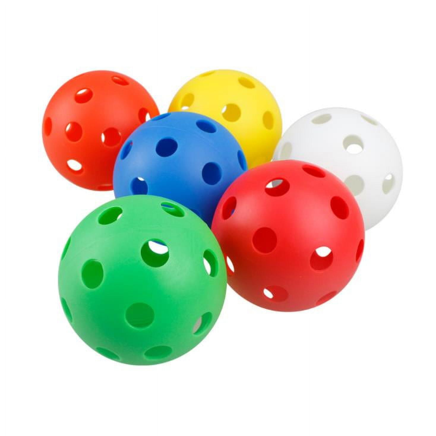 6 pcsballs with Holes Plastic Balls for Indoor and Outdoor, Plastic