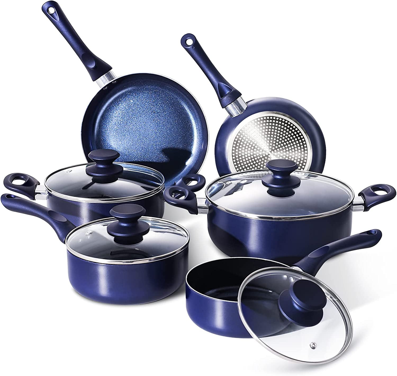  SHINEURI 3 Pieces Removable Handle Cookware, Stackable