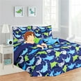 thumbnail image 1 of Comforter Set Bed in Bag Shark Printed Twin 6- Pieces Super Soft Bedding Bedroom Decor, 1 of 3
