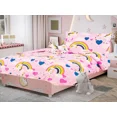 thumbnail image 1 of 6-Piece Twin Unicorn Rainbow Bedding Comforter and Sheet Set for Teens, 1 of 5