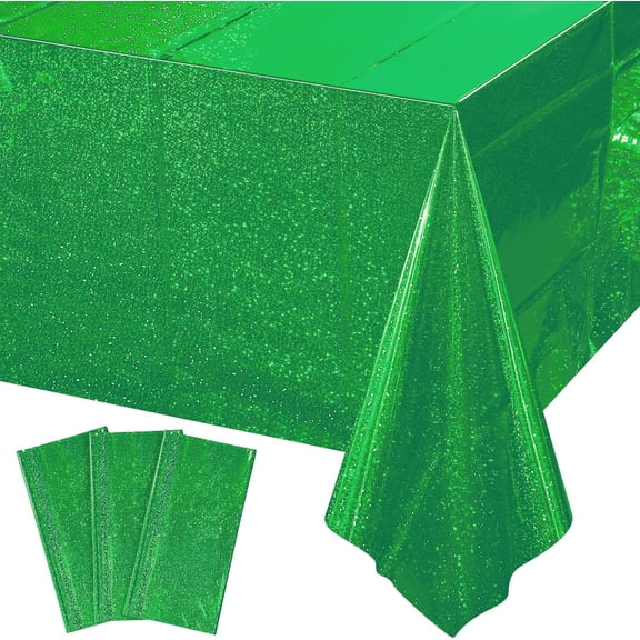 6-piece set of rainbow blue plastic tablecloths, shiny disposable laser rectangular tablecloths, holographic foil tablecloths, rainbow party decorations, birthday and wedding sea themes