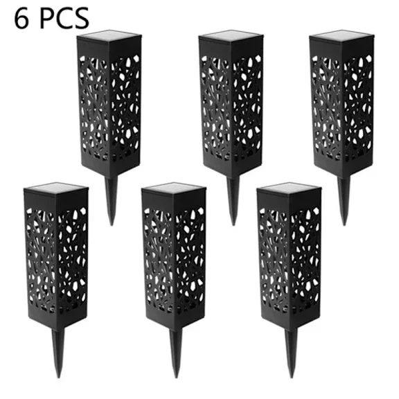 (6 pieces) Solar Garden Lights Outdoor Ground Lights, Outdoor Wat