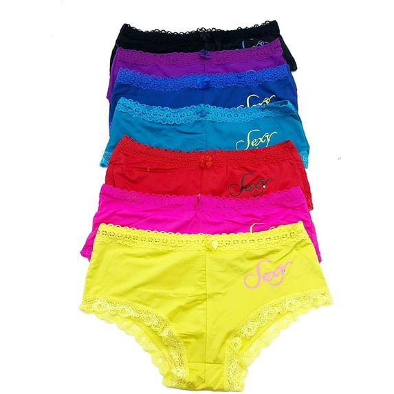 6 pieces Underwear Basic Women Bikini Panty S-XL (Medium)