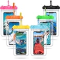 thumbnail image 1 of 6 pieces for Universal Waterproof Phone Pouch Bag Underwater Case Clear Cellphone Dry Bag with Lanyard Swimming Snorkeling Water Sport Bag for Smartphone 6.9 Inch, 1 of 7