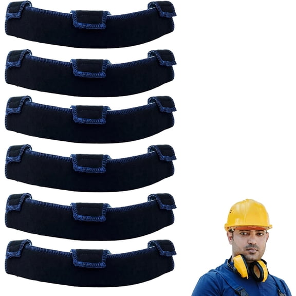6 pieces hard hat liners, hard hat sweatbands, washable hard hat sweatbands, reusable flame retardant cotton hard hat sweatbands, suitable for chainsaw helmets, hard hat liner replacements, welding h