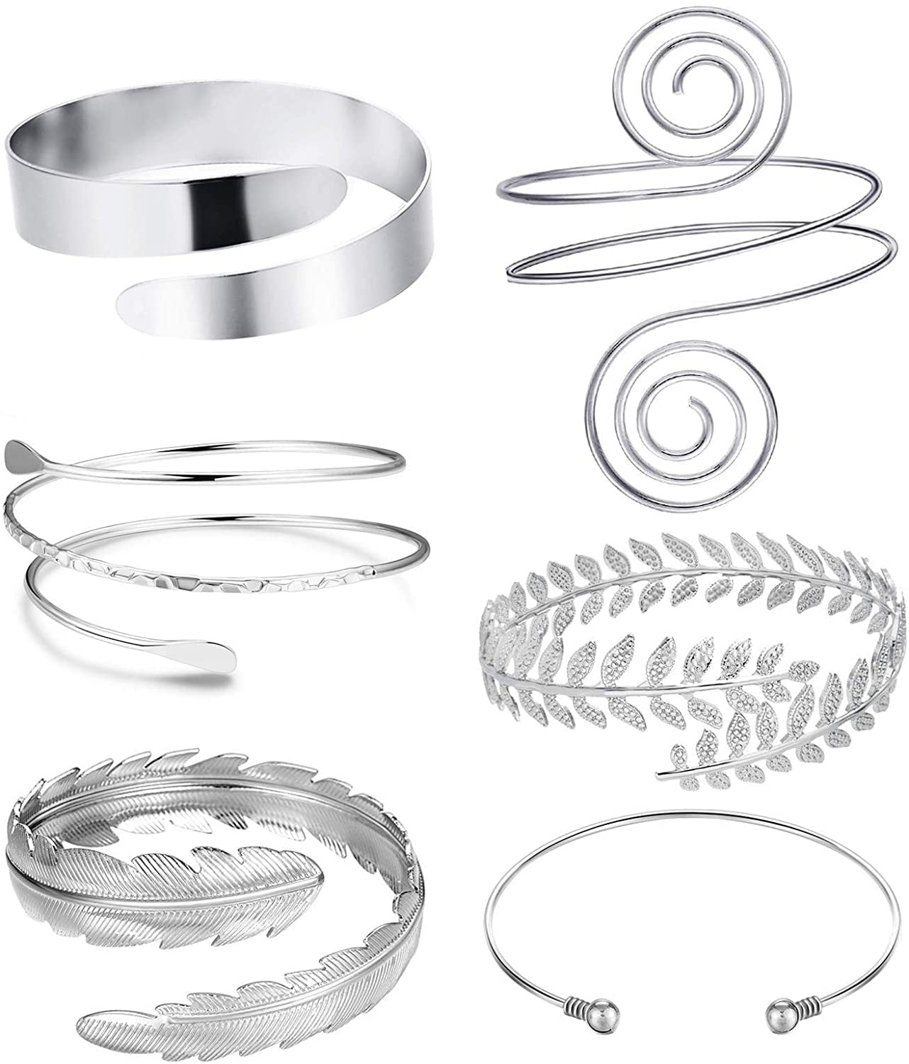 Silver upper shop arm cuff
