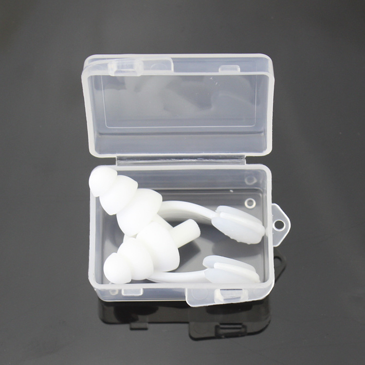6 pieces of waterproof and chokingproof swimming earplugs and nose