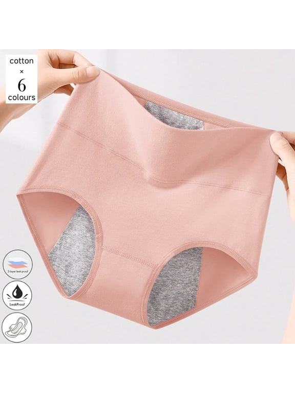 6 pieces of women's menstrual underwear, postpartum and teenage menstrual underwear, briefs