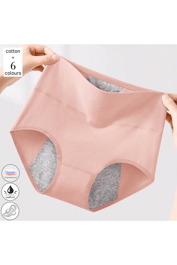 6 pieces of women's menstrual underwear, postpartum and teenage menstrual underwear, briefs
