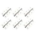 thumbnail image 1 of 6 pieces thickening Metal Foldable Butt Hinge for Cabinet Door Closet, silver - （4 inches） 88*54*1.5, 1 of 5