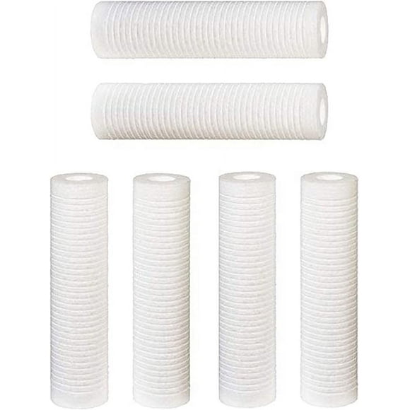 10"x2.5", 5 Micron Sediment Filters Cartridges (Compatible with AP110, WHCF-GD05, FPMBG-5-975),6pk