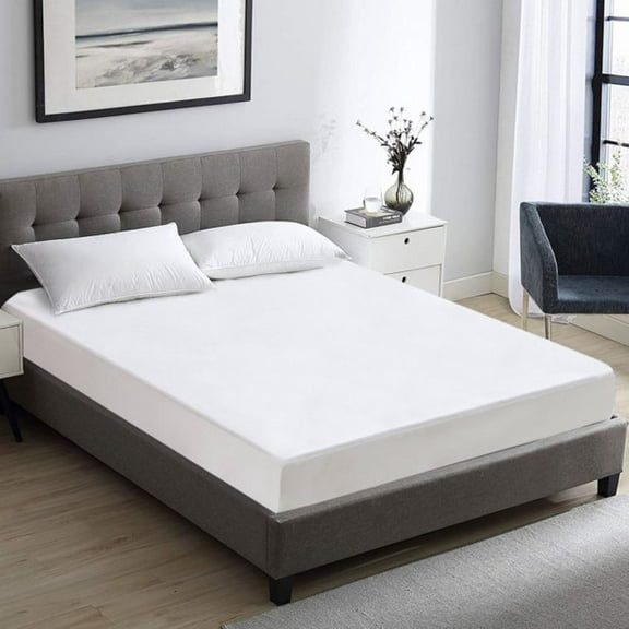 6 pk Full Size Bed Mattress Cover Plastic White Waterproof Bug Protector Mites Dust