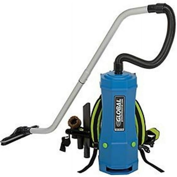 6 qt. HEPA Backpack Vacuum with Tool Kit - 8 Piece - Blue