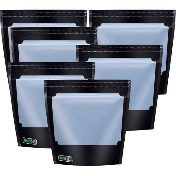 6 sets of 1-pound storage bags with 58%-62% two-way humidity control for curing and storing 16-ounce reusable sealed humidity bags