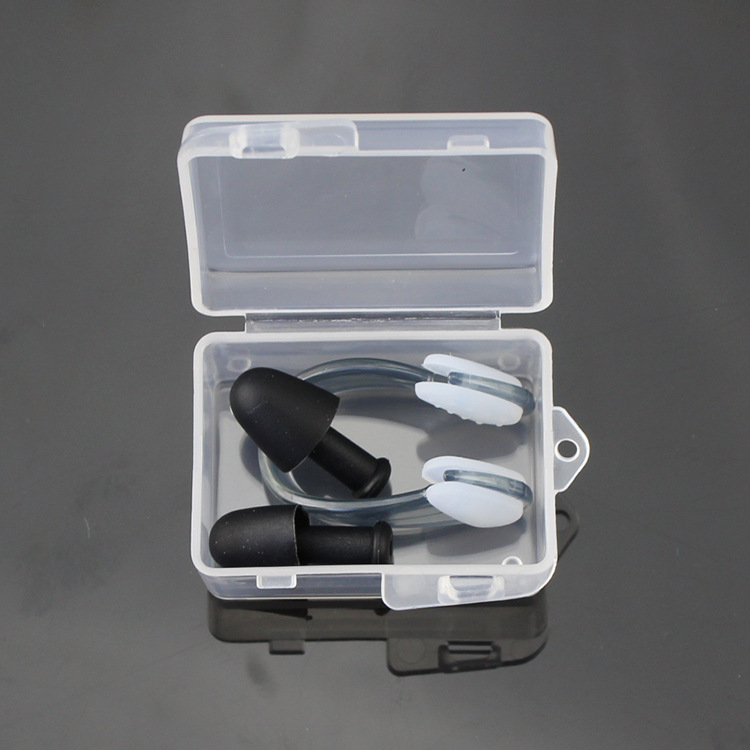 6 sets of children's swimming earplugs and nose clips to prevent water