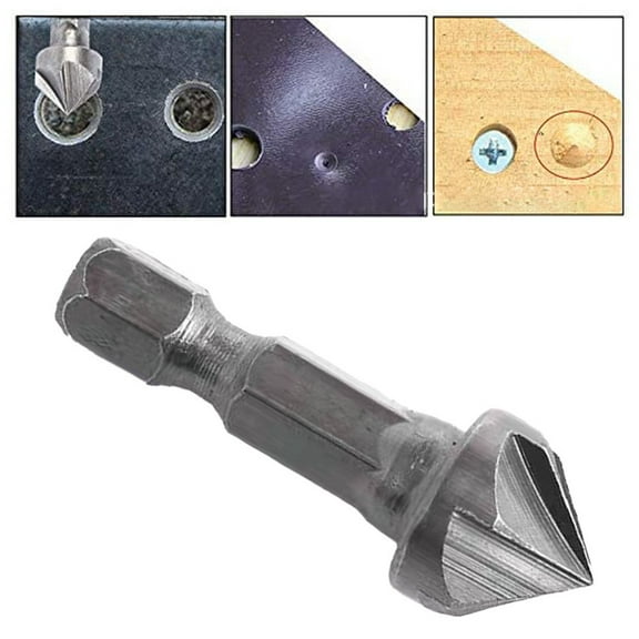 6-slot countersunk five-edge chamferer hexagonal shank for woodworking tools