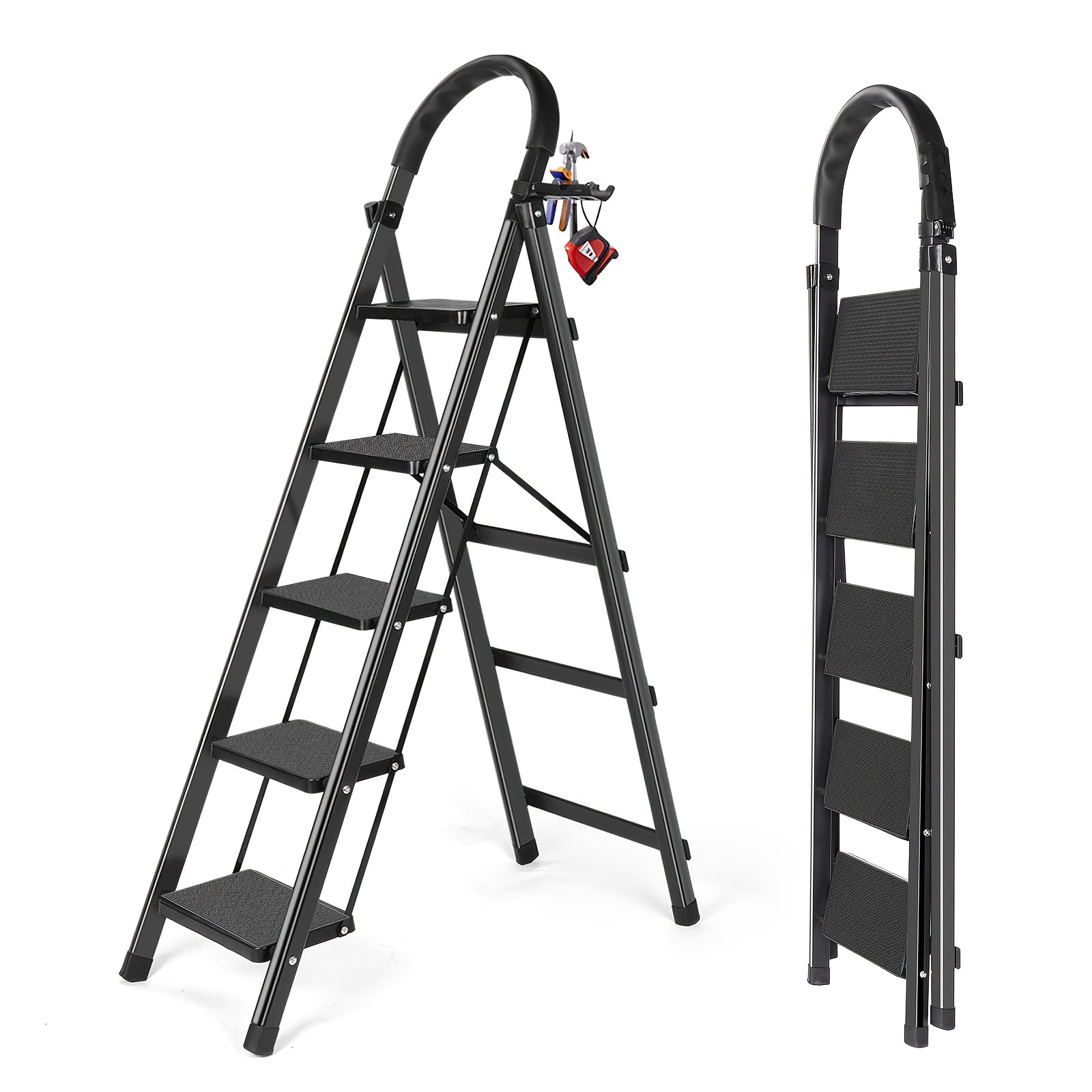 6-step/5-step Home Ladder, Strong Load-bearing Capacity, Stable And ...