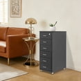 thumbnail image 1 of 6-tier Metal File Cabinet with Lock, Vertical File Cabinet, Filing Cabinet, 1 of 13