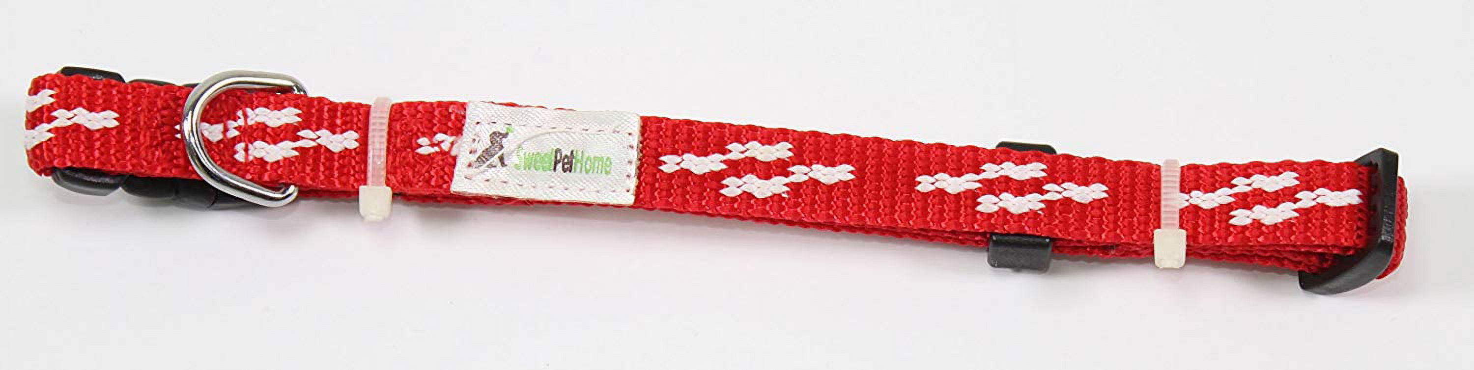 6" to 10" Inch Adjustable Solid Cross Nylon Collar for Small Sized Dogs CL0034