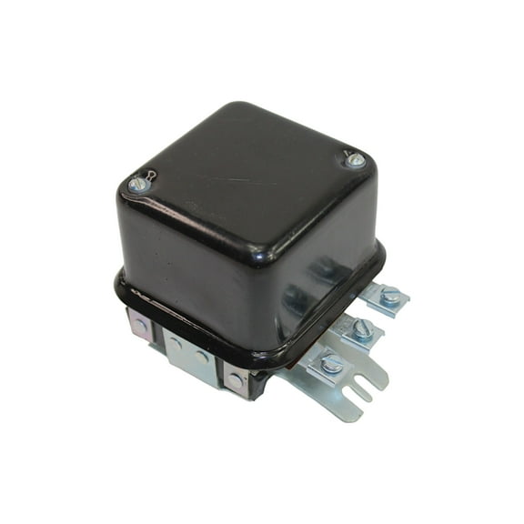 6-volt (4 Terminal) Voltage Regulator (Saddle Mount) Fits International John Deere Massey Allis Chalmers Cockshutt Minneapolis Moline White / Oliver Tractor