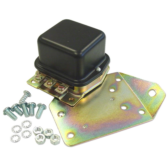 6-volt Voltage Regulator (3-Terminal) w/ Mounting Plate Fits Ford Tractor 8N10505B