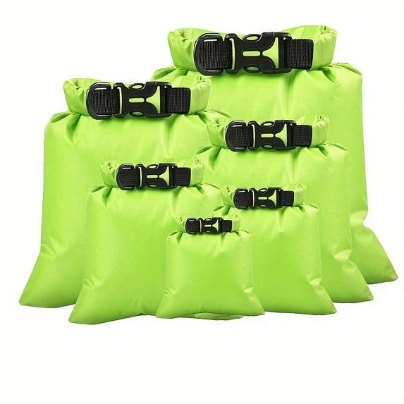 6 waterproof dry bags, ultimate dry bags, lightweight outdoor dry bags, colorful dry bags, suitable for kayaking, hiking, rafting, boating, camping, swimming, travel (50.72 oz, 84.54 oz, 101.44 oz,
