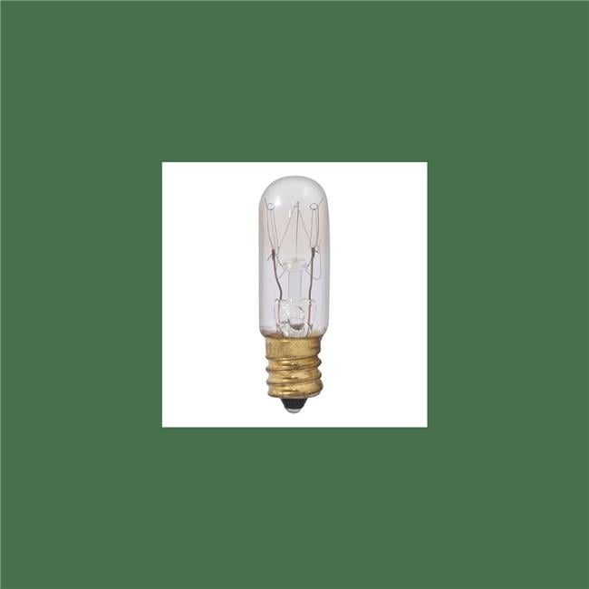 6 watt Dimmable Clear T4 Incandescent Light Bulbs with Candelabra E12 Base, 2700K Warm White Light - Pack of 50