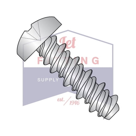 #6 x 1 1/4" High Low Style Thread Forming Screws | Phillips | Pan Head | 18-8 Stainless Steel (Quantity: 5000)