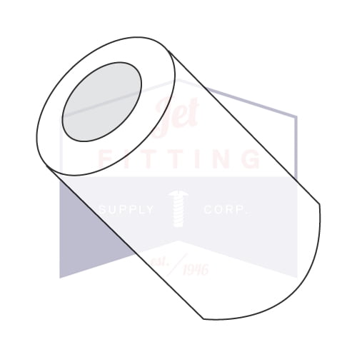 #6 x 1/2" 1/4" OD Round Spacers | Nylon (Quantity: 1000)