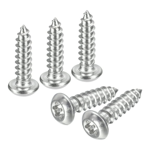 #6 x 1/2" Torx Security Screws, 20Pack Button Head, Self Tapping Screws, 304 Stainless Steel Anti-Theft Screws