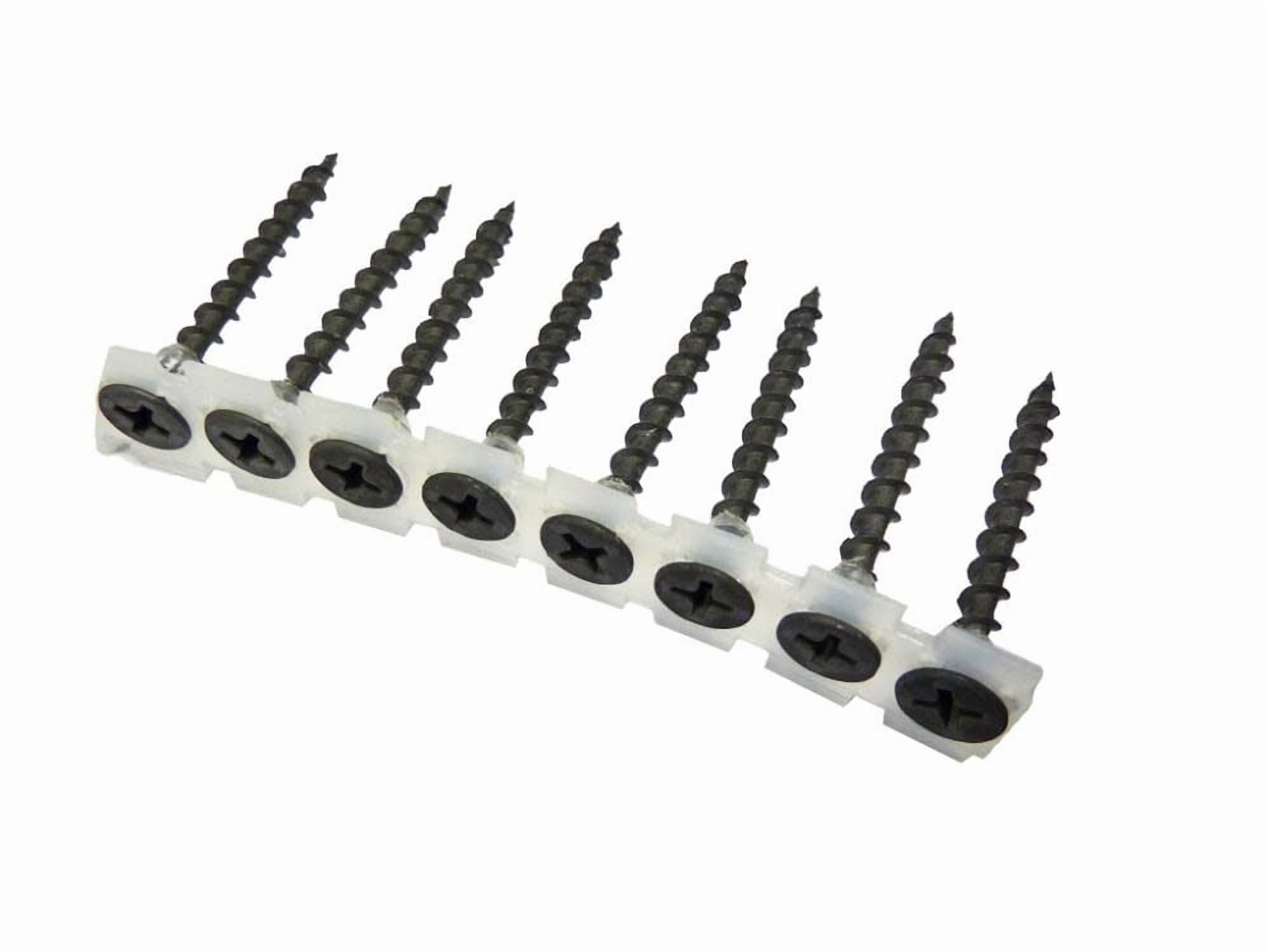 #6 x 1-5/8" Phosphate Coated Collated Drywall Screws, #2 Phillips (1,000 per box)