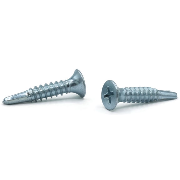 #6 x 1 7/8" Self-Drilling Drywall Screws / Phillips / Bugle Head / Steel / Zinc - 4000 Piece Carton