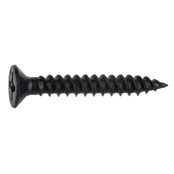 #6 x 1" Black Phillips Flat TwinFast Wood Screws CSFS-053 (100 pcs)