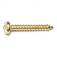 thumbnail image 1 of #6 x 1" Brass Plated Steel Phillips Pan Head Sheet Metal Screws, 1 of 1