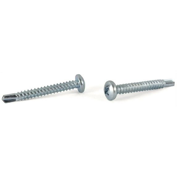 #6 x 1" Self-Drilling Screws / Phillips / Pan Head / Steel / Zinc - 10000 Piece Carton